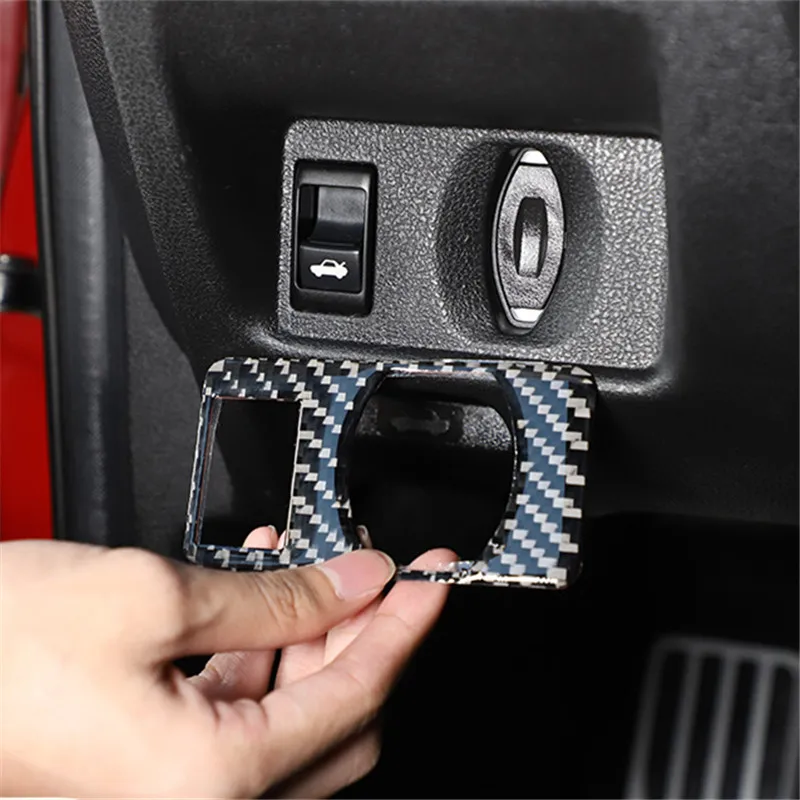 For Nissan GTR R35 2008 2009 2010 2011 2012 2013 2014 2015 2016 Indoor Trunk Switch Panel Carbon Fiber Sticker