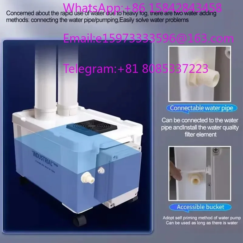 Portable Industrial Ultrasonic Humidifier Commercial Atomizer For Fruit Vegetable Storage