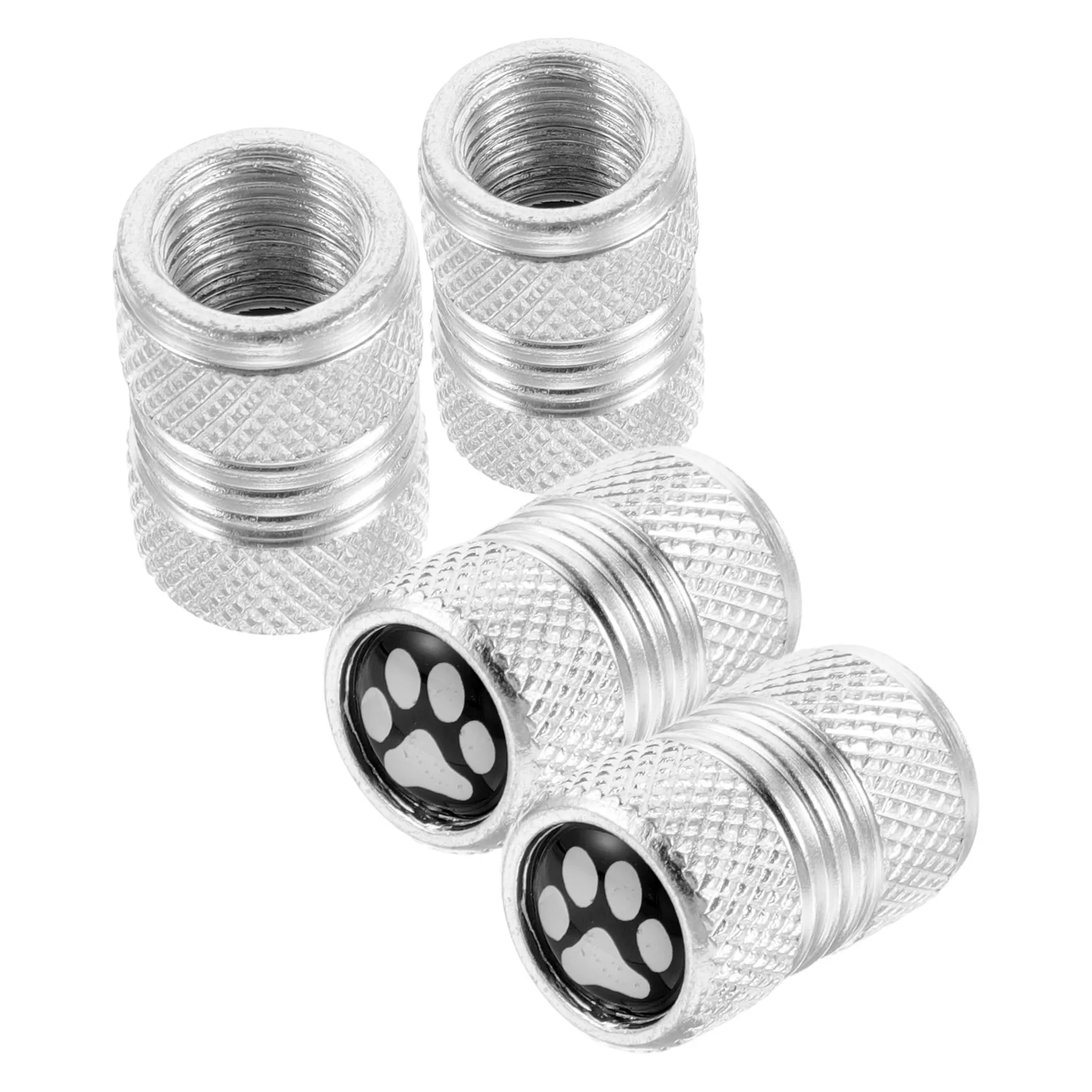 

4 шт. колпачки для ниппелей из нержавеющей стали с дизайном «Лапы», герметичные заглушки для ниппелей для автомобилей, грузовиков, мотоциклов, велосипедов