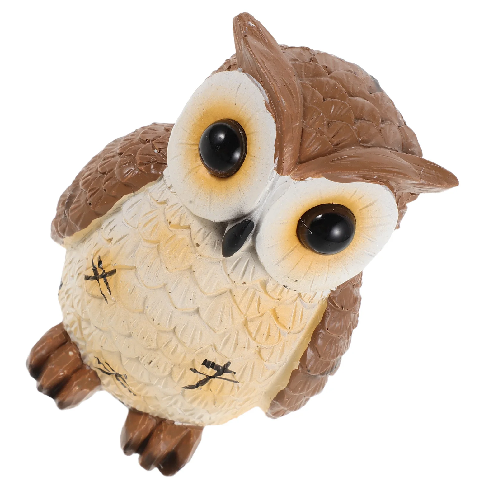 

Resin Owl Sculpture for Garden and Home Decor Realistic Animal Art Piece for Patio Lawn Porch Shelf Office Desk Yard Decor Bird