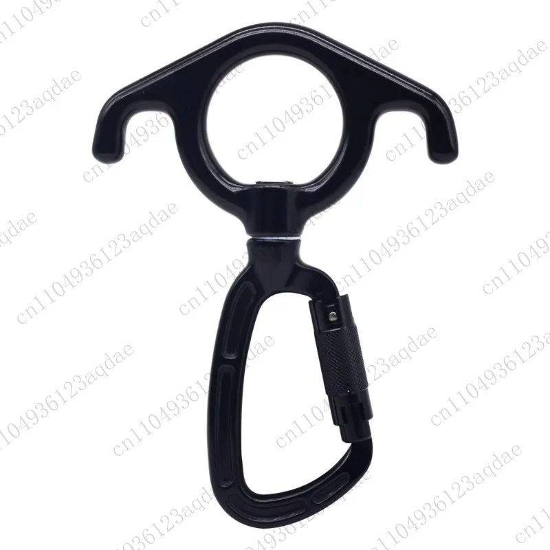 Aerial Yoga Hammock Accessories: Horn 8-shaped Ring, Single-point Rotation, 25KN, Silk Accessory Hook