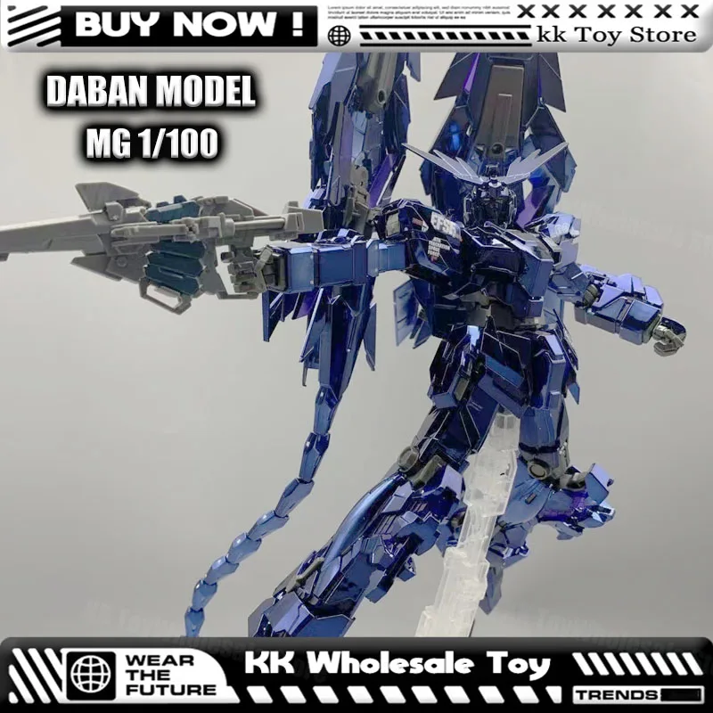 

In Stock DABAN 6642A MG 1/100 RX-03 Unicorn 03 Phenex Electroplated black Assembly Model Kits Anime Robot Plastic Model Toys