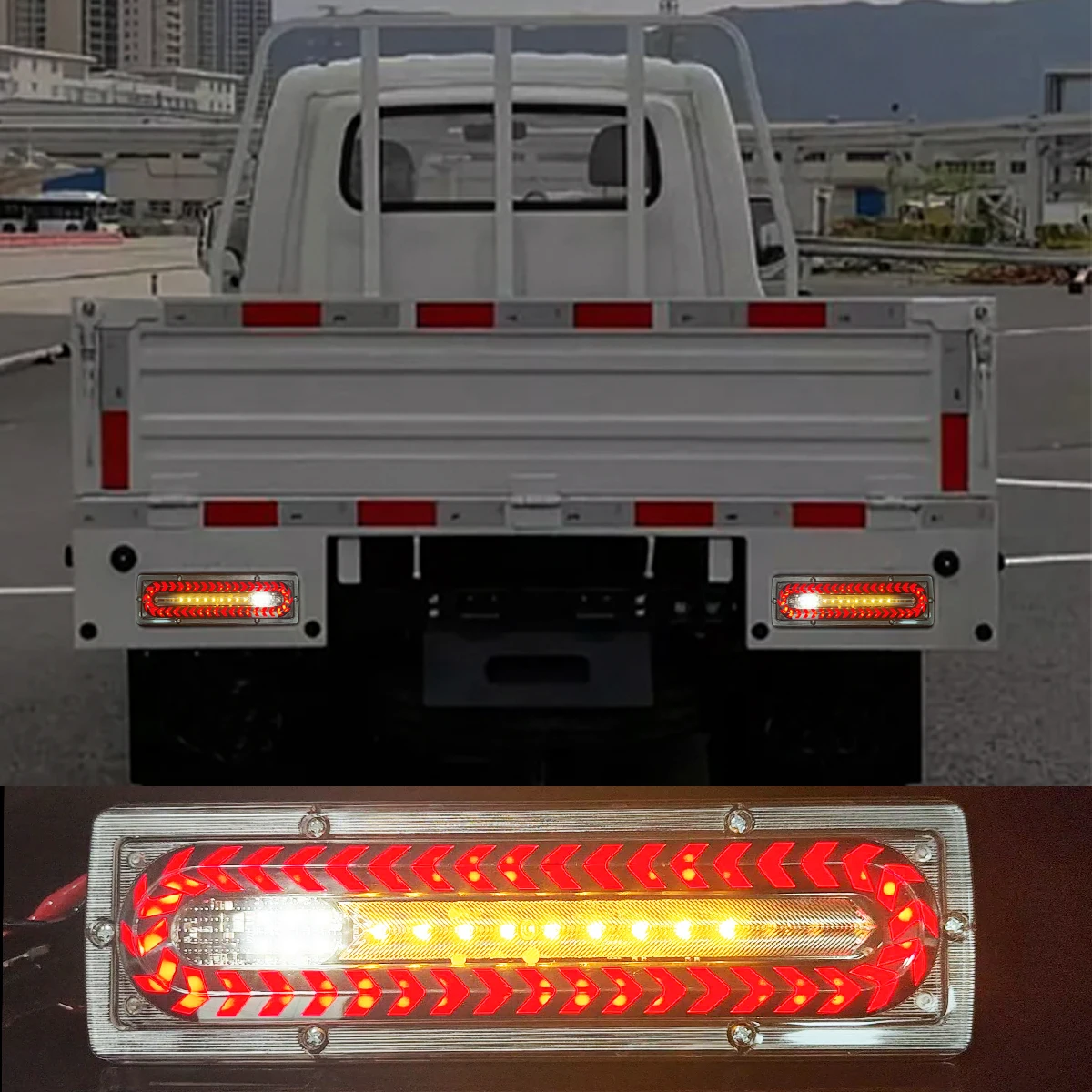 ضوء خلفي LED ضوء فرامل إشارة الانعطاف LED ضوء عكسي مناسب للشاحنات والشاحنات والجرارات والحافلات والسيارات والمركبات الترفيهية