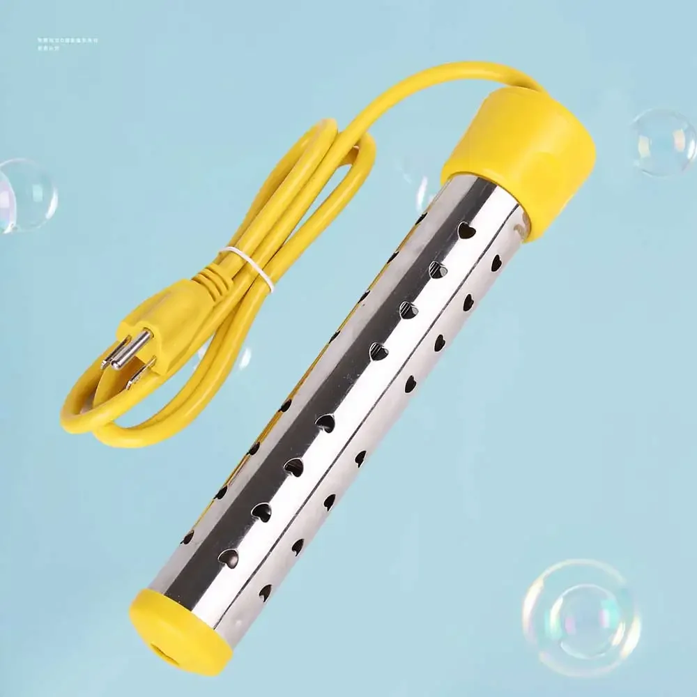 Calentador de agua de 2000/2500W, caldera de agua para piscina, natación, varilla de agua hirviendo rápida y caliente, apagado automático, varilla calefactora de acero inoxidable