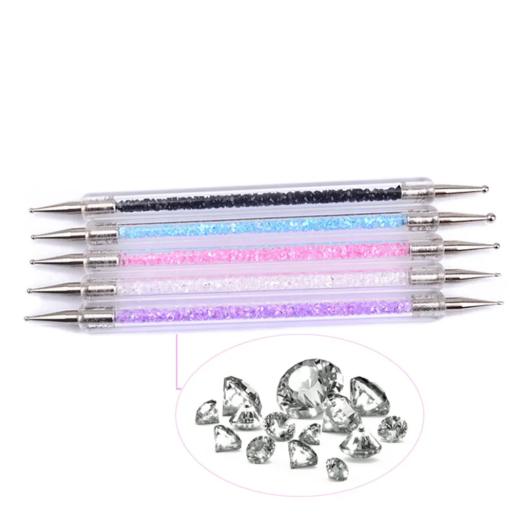 

5Pcs Nail Art Dotting Pen High Quality 2 Ends Large Small Ball Nail Design Tool Manicure Kit for Uv Gel Acrylic Polish Dot Paint