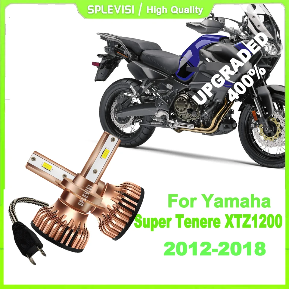 

LED H7 White Headlight Bulbs -400% sharper nighttime clarity For Yamaha Super Tenere XTZ1200 2012 2013 2014 2015 2016 2017 2018