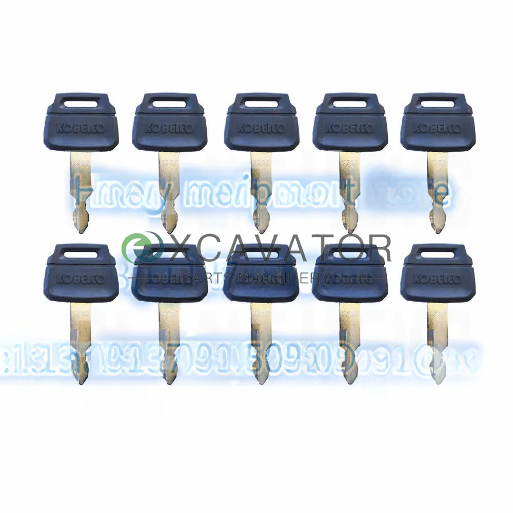 10 PCS K250 Key  For Kebelco Case Excavator Wheel Loaders Wholesale