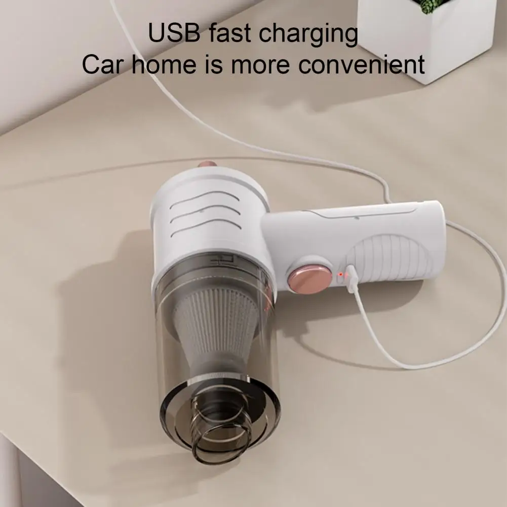 Handheld Vacuum Cleaner Powerful Suction Wireless Mini Car Vacuum USB Rechargeable Car Vacuum Cleaner with Ergonomic Handle
