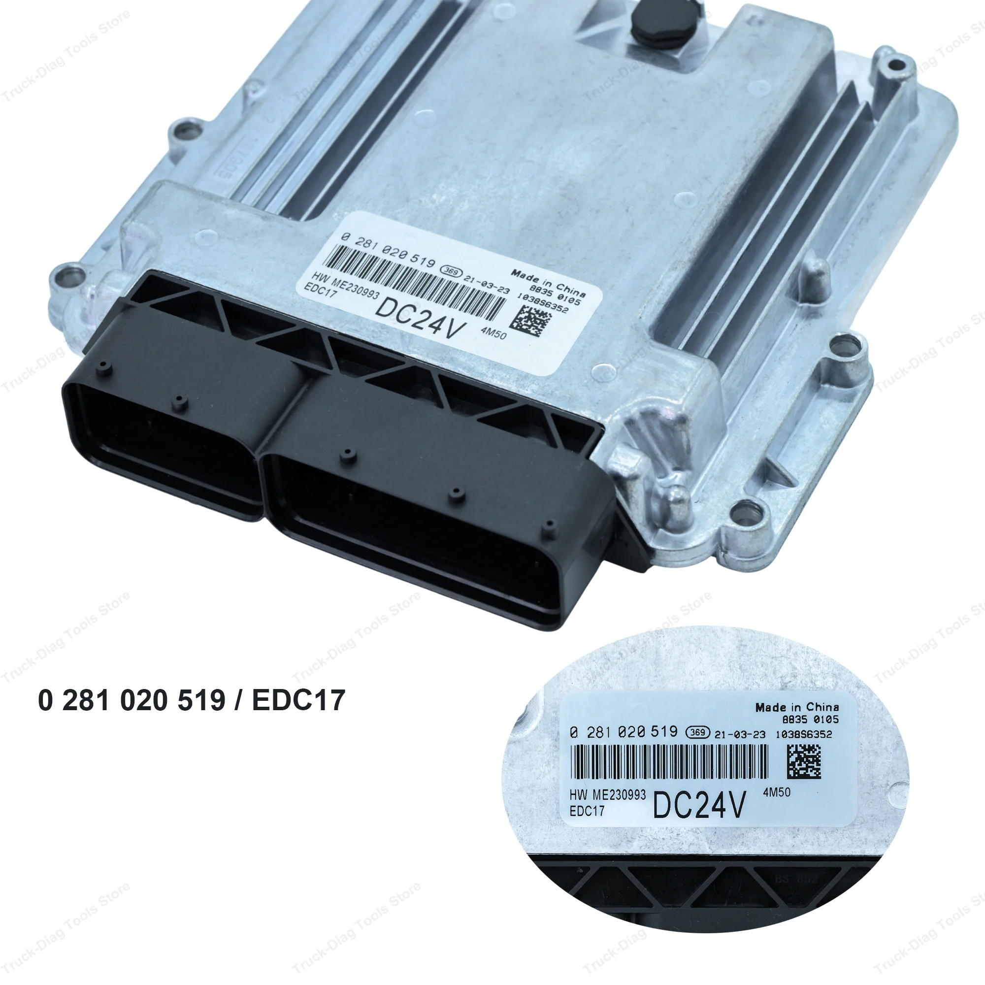 0281020519 ECM EDC17 Diesel Engine Control Module For Fiat Ducato 2.8 JTD, Replacement, Programmable 12 Months Warranty