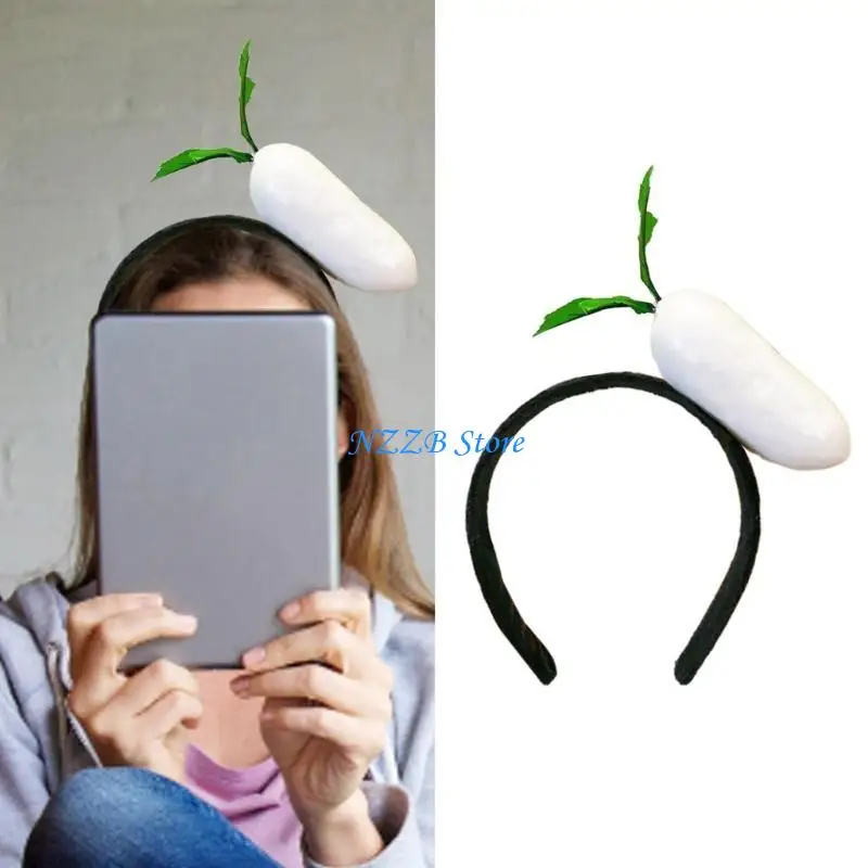 

T21F Minimalists Styles Hair Rings Unisex Halloween Party Hair Hoop Ponytail Headwear