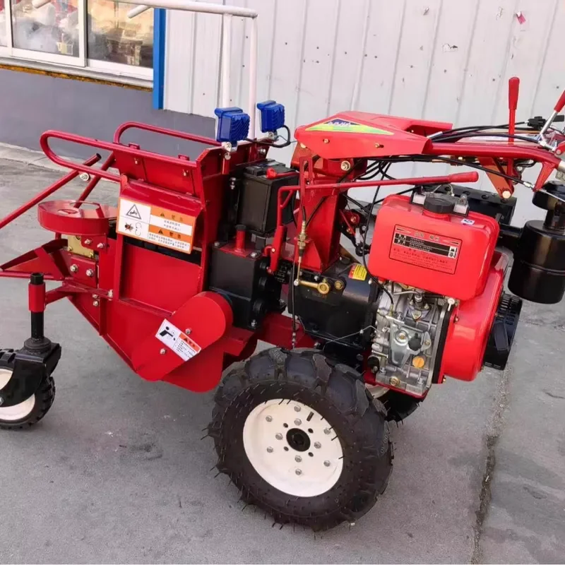 JIEXIN Mini Combine Corn Harvester with Gear Drive and Automatic Features