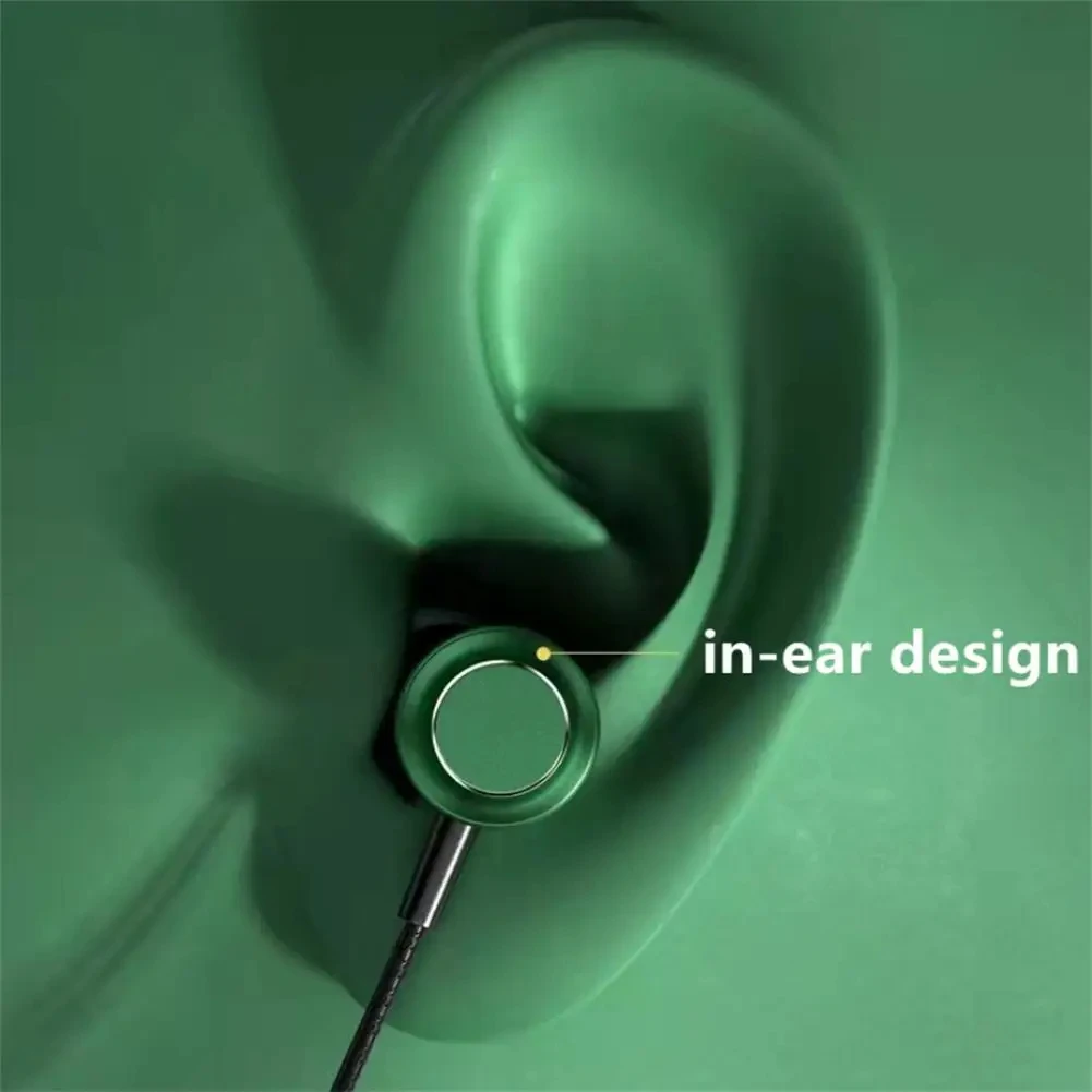 3.5mm Magnetic Wired Headphones In Ear Headset Wired Earphones with Mic Bass Stereo Earbuds Sports In-line Control For Phones