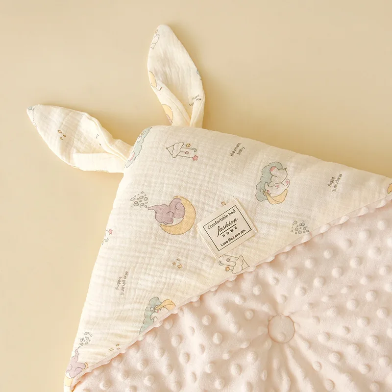 Somenie Baby Holding Big Rabbit Newborn Delivery Room Small Anti-jump Swaddle Baby Bag Autumn and Winter Quilt