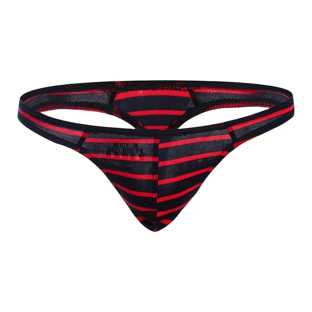 Modal Men Thongs And G Strings Underwear Men Striped Thong Jockstrap Hombre Breathable Men's Sexy Lingerie T-back