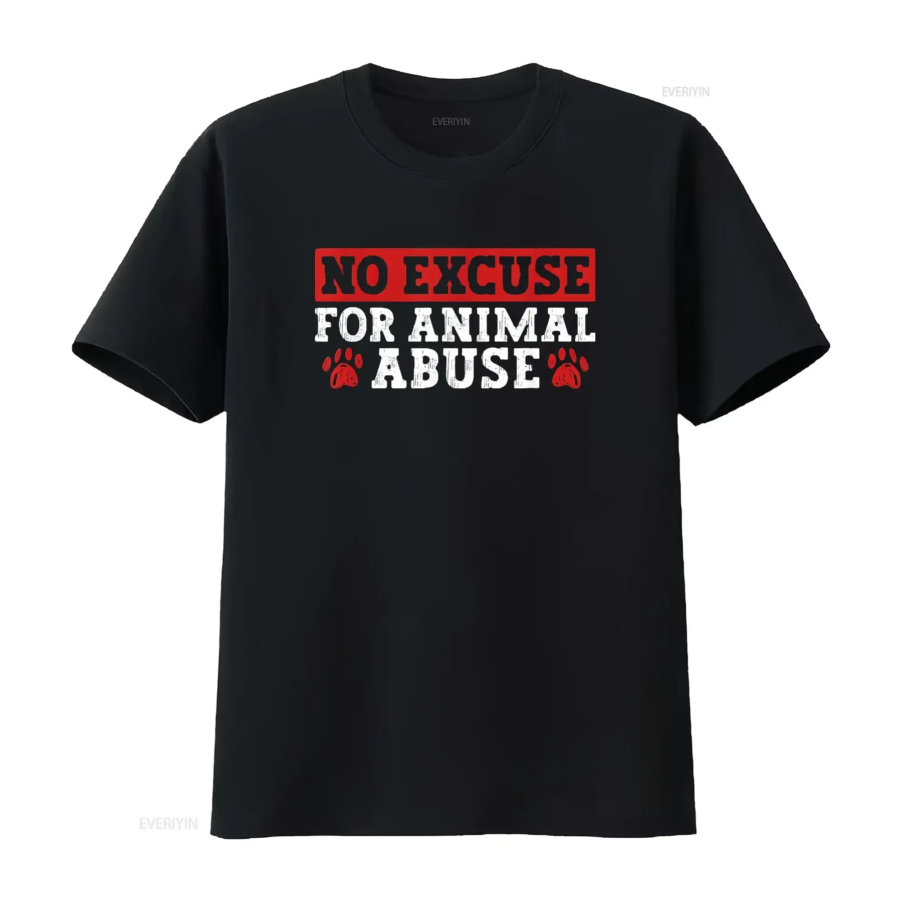 No Excuse For Animal Abuse Rights Shelter Womens T Shirt vintage Washed Breathable Stylish Casual graphic homme Stretched