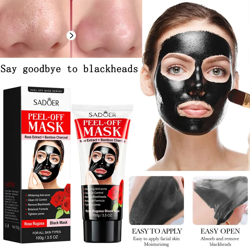 

SADOER Rose Blackhead Removal Cleansing Whitening Peel-off Mask Anti-wrinkle Firming Nourishes Skin