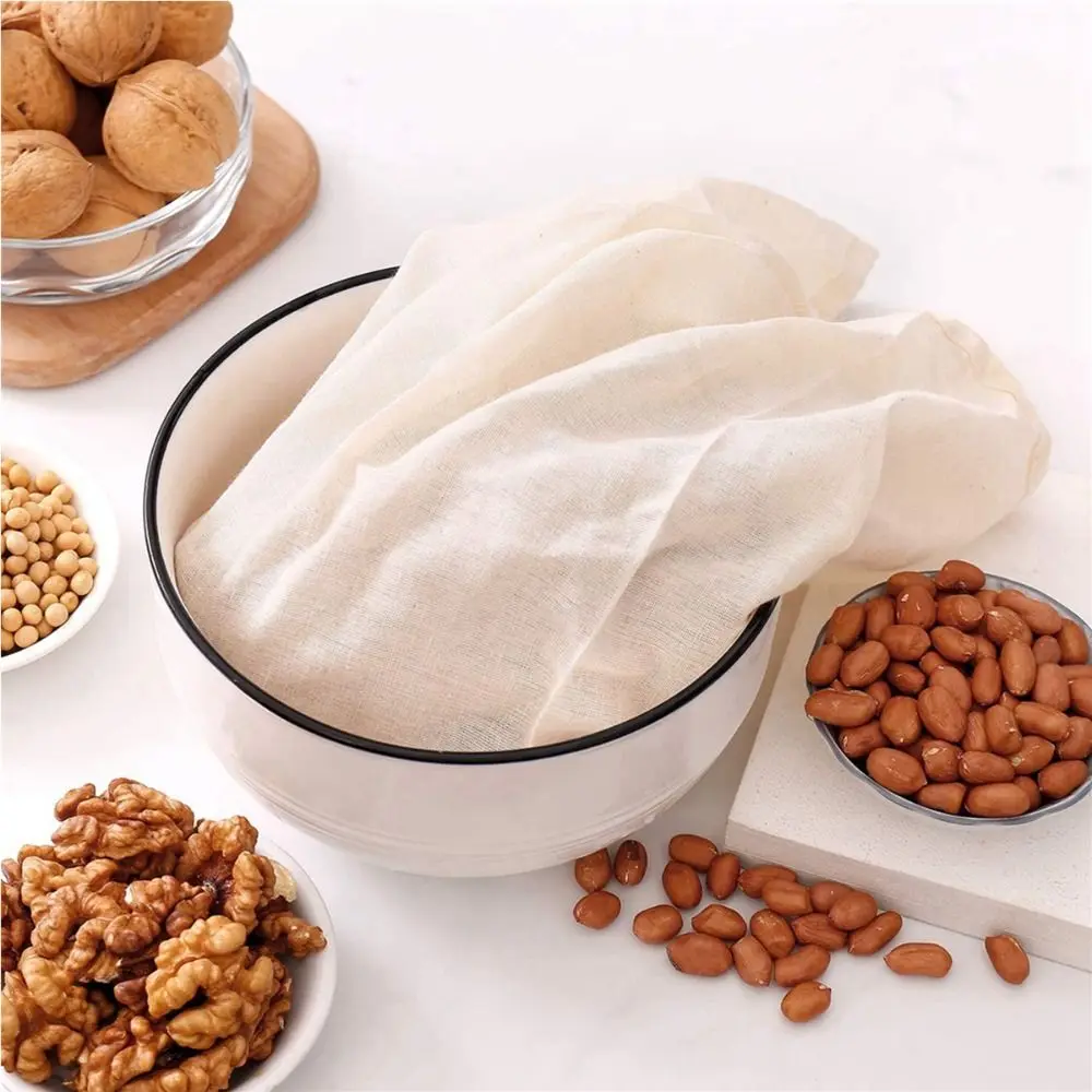 5pcs Reusable Cheese Cloth Cheesecloth Bags for Straining Nut Milk Bags Cold Brew Bags Tea Yogurt Coffee Filter Strainers Bag