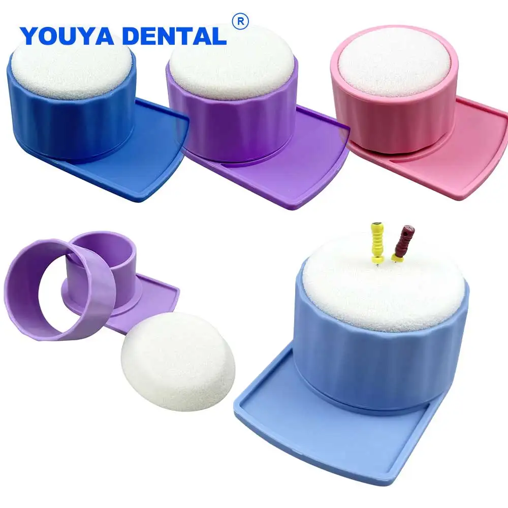 

Autoclavable Dental Endo File Clean Drills Block Holder Endodontic File Cleaning Foam Washing Box Root Canal Clean Sponge