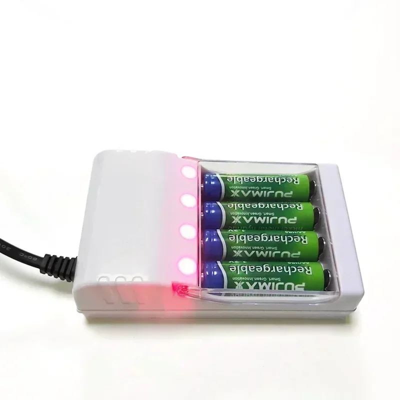 For AA / AAA Ni-MH / Ni-Cd Batteries Rechargeable Battery EU US Plug 4 Slots Charger Universal Battery Charger Batteries Charger