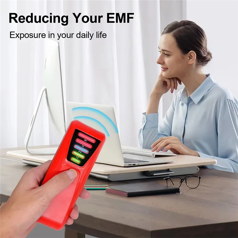 Detector EMF eléctrico ABUO-metro con luz LED, equipo de investigación paranormal, alta precisión para construcción Industrial
