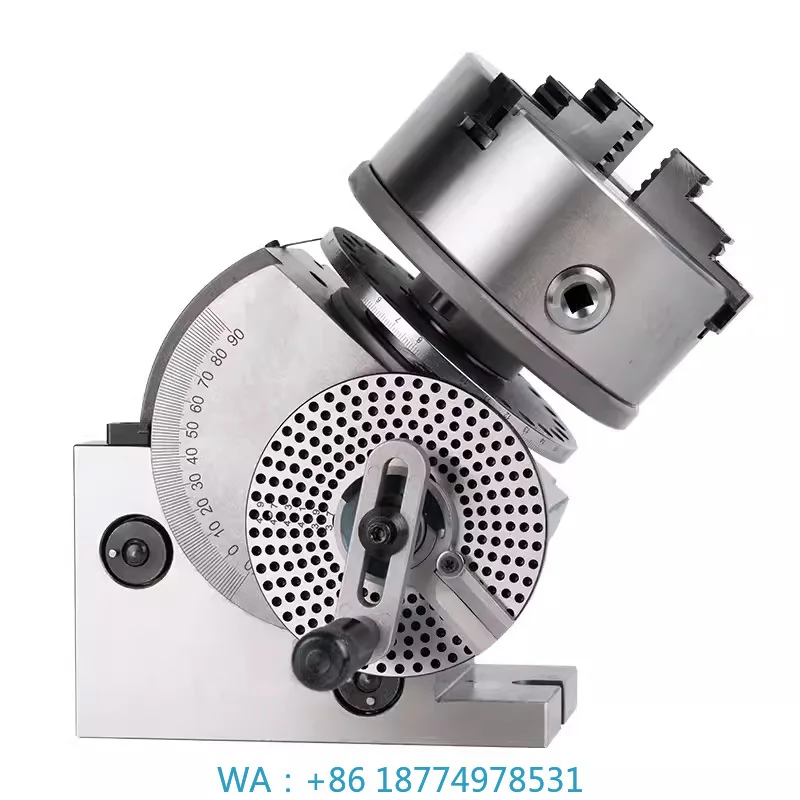 Machine 3-Jaw Chuck Tailstock Dividing Plate Dividing Head Hot Sale BS-2-8 INCH Dividing Head Semi-Universal Milling