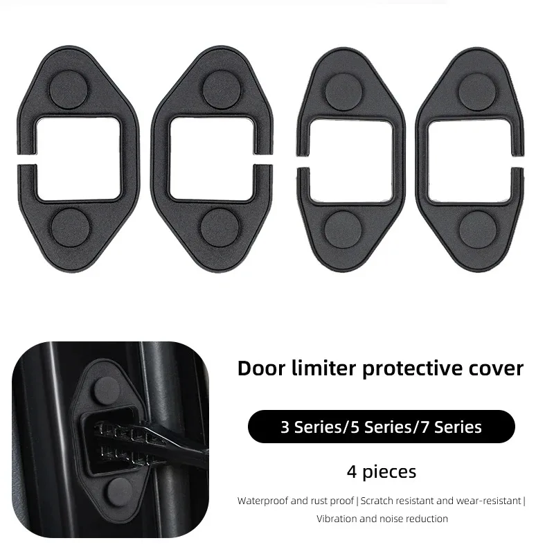 

Для BMW 3 5 7 серии автомобильный дверной ограничитель, силиконовый дверной замок, защитный чехол для x1 x5, аксессуары для модификации автомобиля