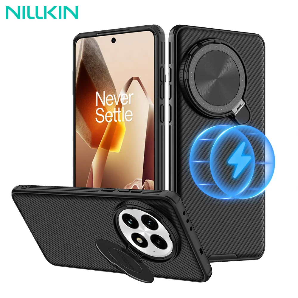 Nillkin For OnePlus 13 Magsafe Case CamShield Prop Full Coverage Lens Holder Phone Back Cover For  One Plus 13 Magnetic Cases