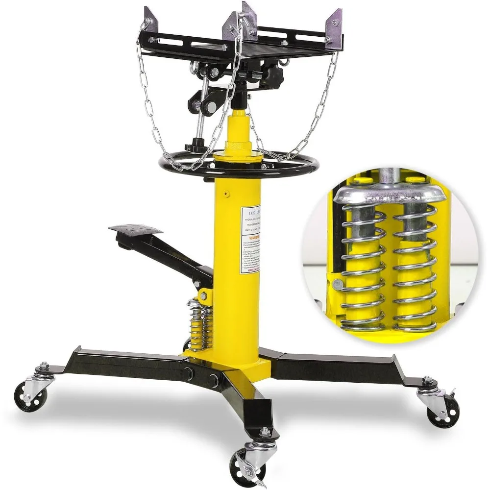 

Two-Stage Telescopic Hydraulic Jack with 1322 lbs Capacity and 33.5-69 in Lifting Range
