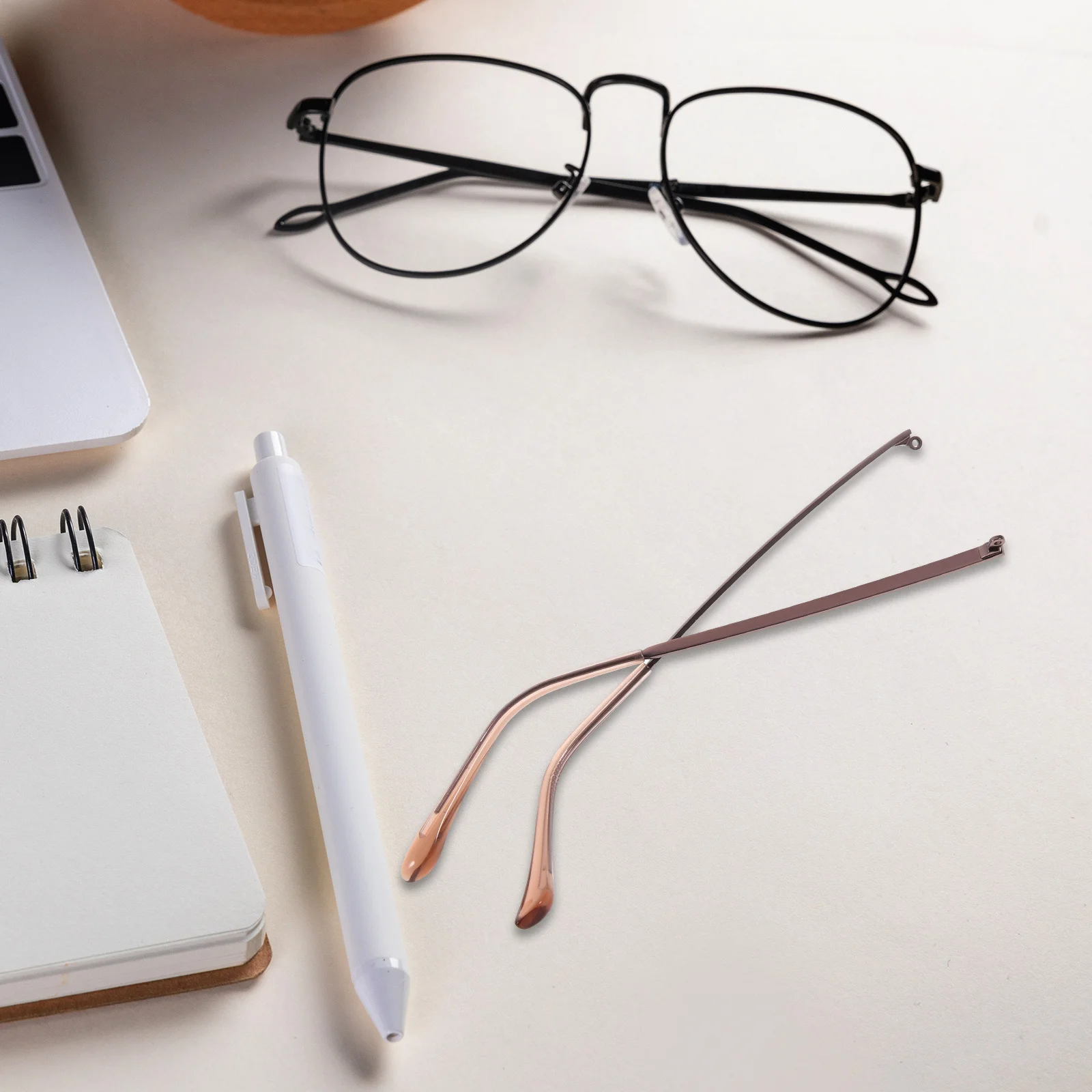 

1Pair Glasses Arm Replacement Universal Metal Eyeglasses Temple Streamlined Design Ear Pressure Relief Repair Kit