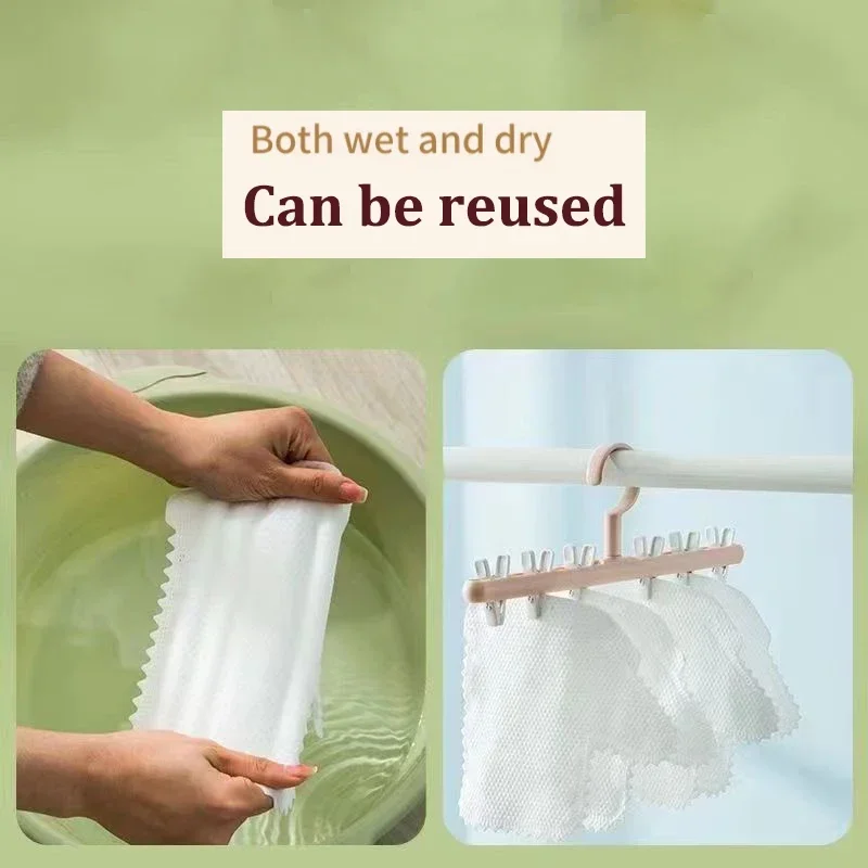 10 pcs Home Kitchen Cleaning Gloves Dust Fish Scale Cleaner Duster Glove Rags Reusable Household Non-woven Rag Clean Tools