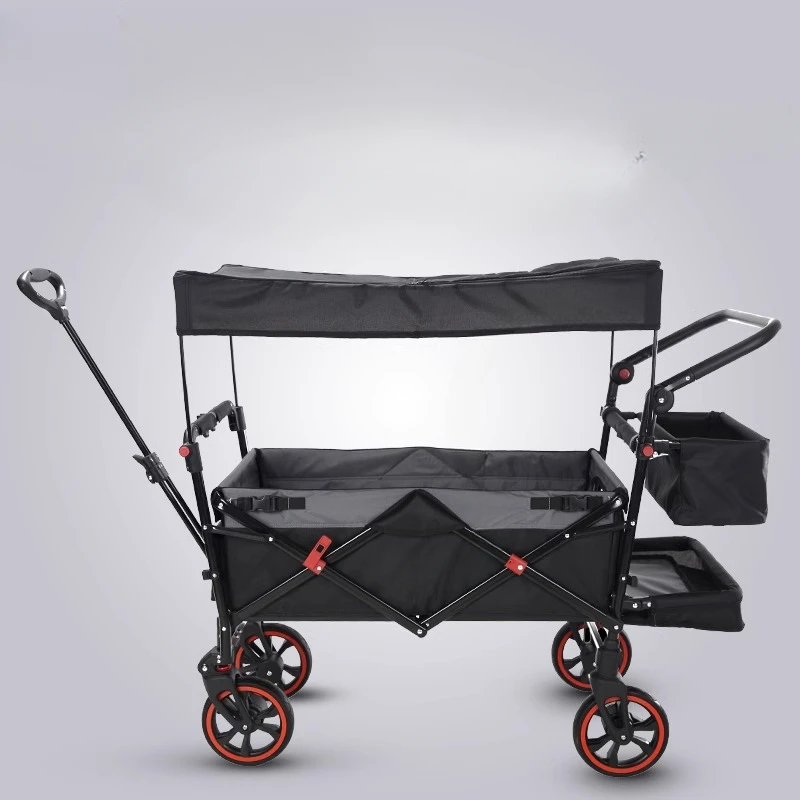 6plus baby stroller can sit and lie down, portable twin artifact, extended two person campsite vehicle