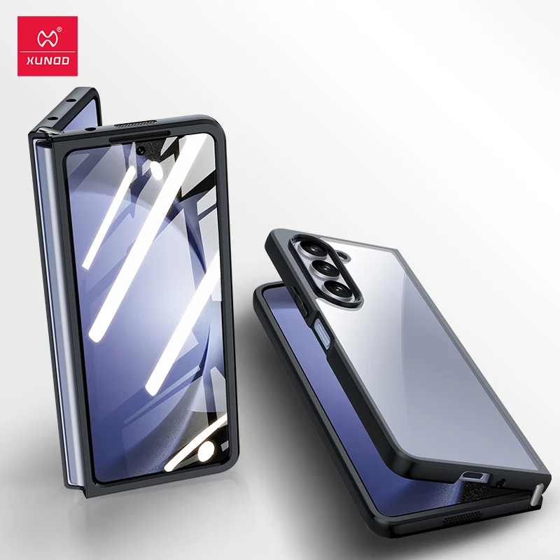 XUNDD-Transparent Phone Cover, Shockproof Protective Shell, Clear Cases for Samsung Galaxy Z Fold 5