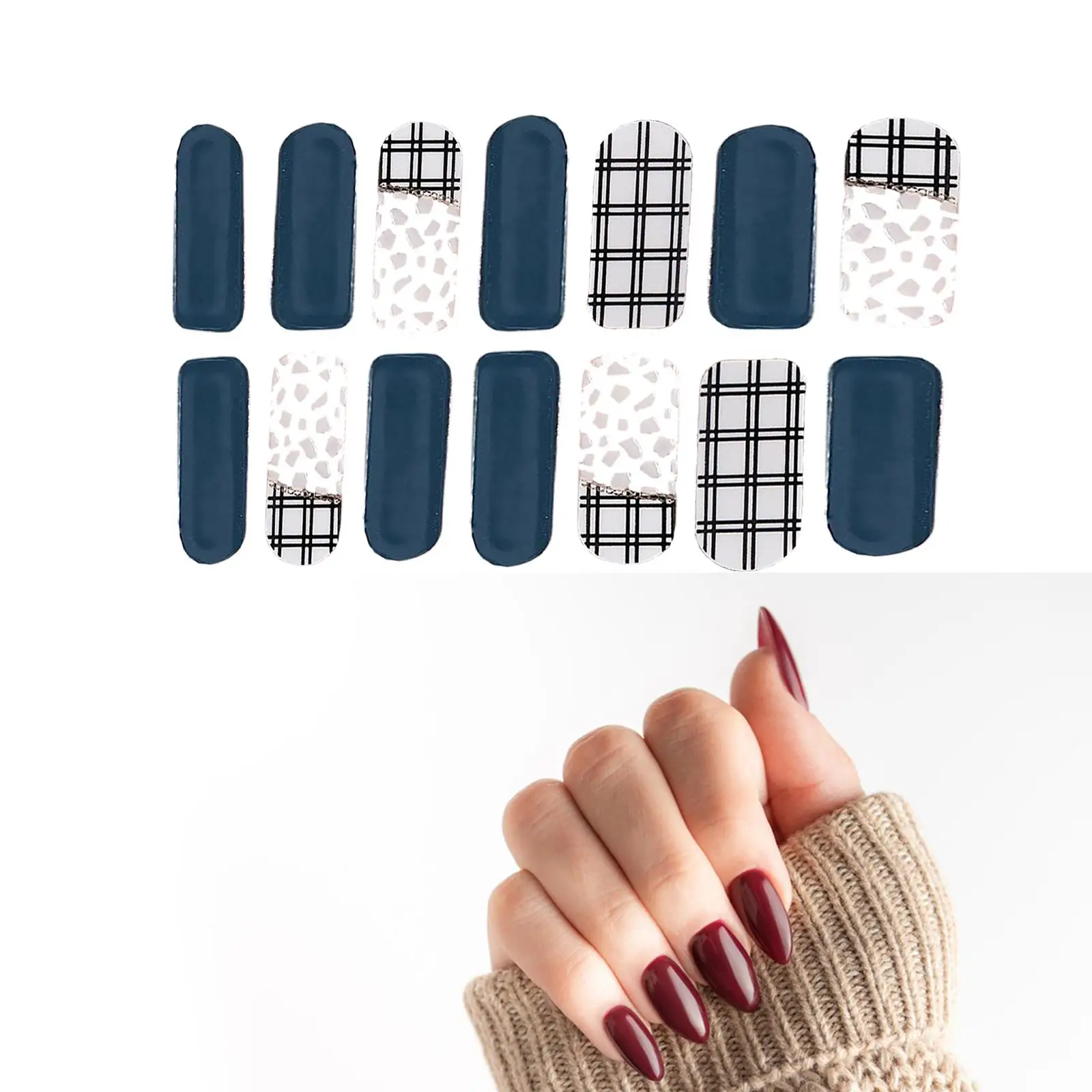 Nail Wrap Stickers for Women And Girls, Fashion Decoration, Nail Strips, Full Wraps