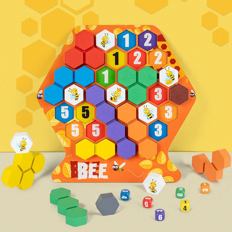 

Hive building Games Montessori Entertainment Early Childhood Education Early Childhood Education Jigsaw Wooden Toys