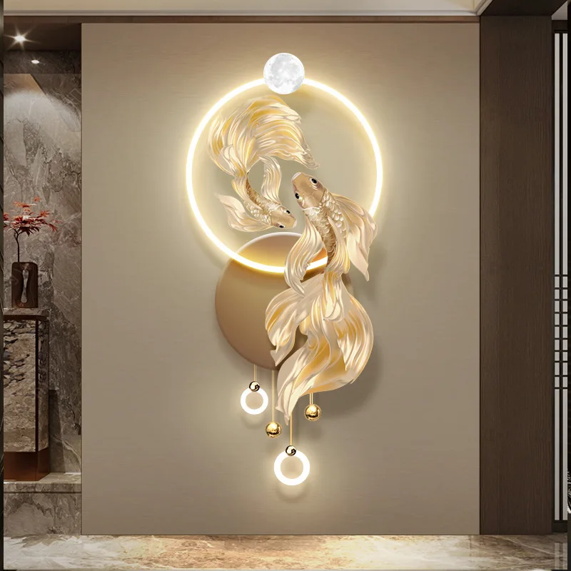 لوحة زخرفية مضيئة للمدخل، لوحة معلقة على نهاية ممر الممر