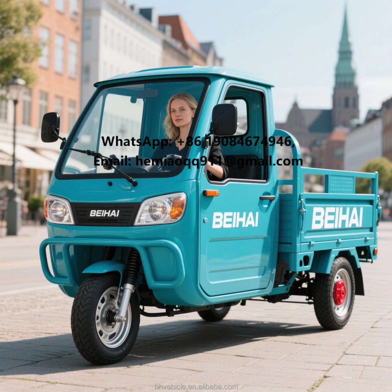 

In Stock Electric Three Wheeler Large Battery Daily Use