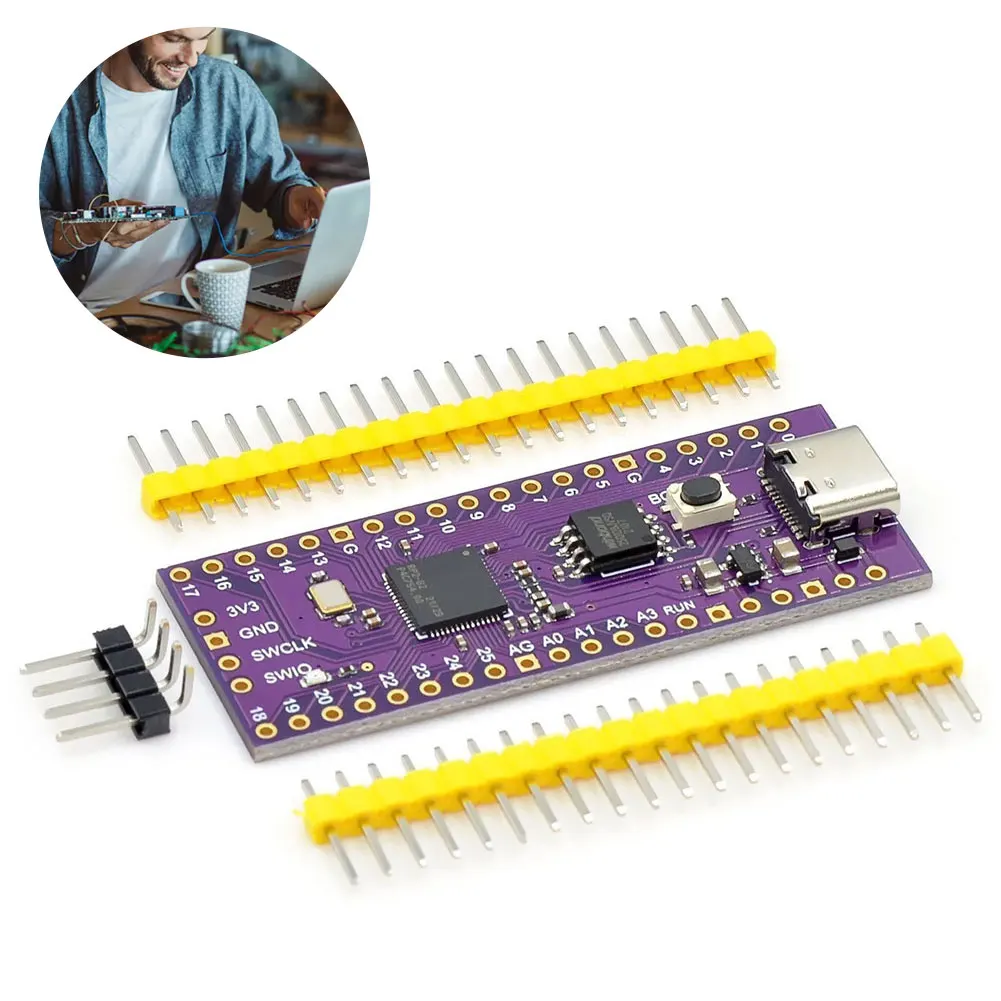 Komputer Mikro Daya Rendah RP2040 Raspberry Pi Pico Board Dual-Core 264KB ARM Raspberry Pi Pico Development Board TYPE-C / MICRO