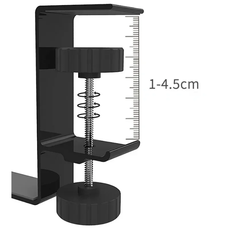 Crochet de support d'écouteur en métal sous le bureau, support de téléphone de sauna, cintre de casque avec pince réglable, universel, 3XUE