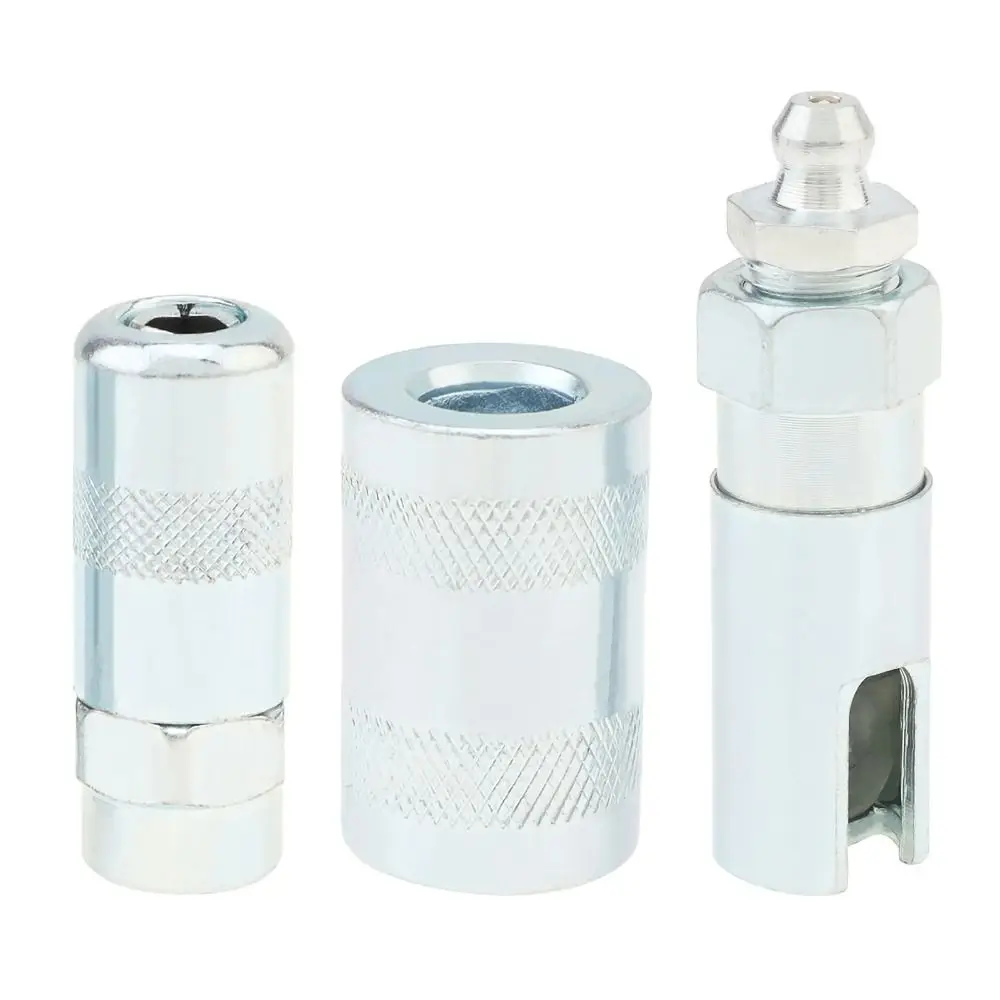 

5pcs/set Professional Grease Fitting Tool Non-Slip Quick Connect Nozzle Adapter Carbon Steel Extends Fittings Lubrication Tool