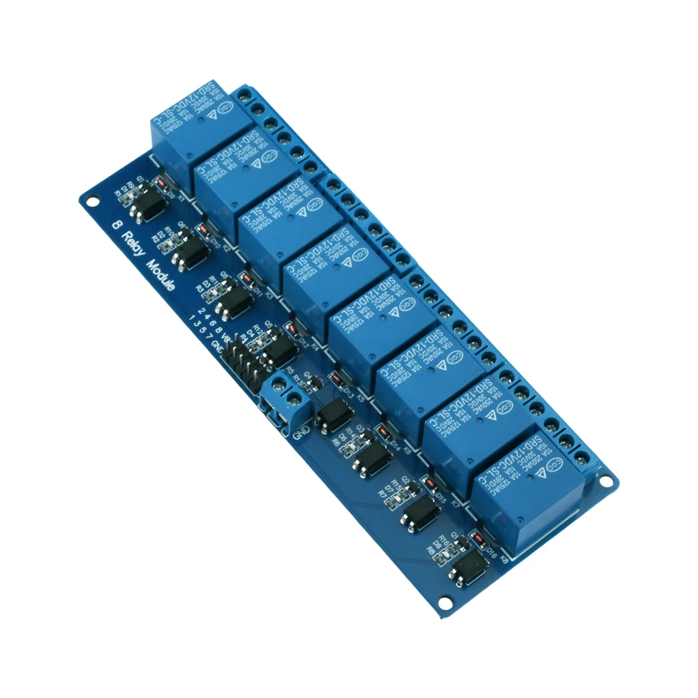 

DC 5V 12V 4 8 Channel Relay Module with Optocoupler Isolation High Level Trigger Relay Output 4 8 Way Relay Module For Arduino