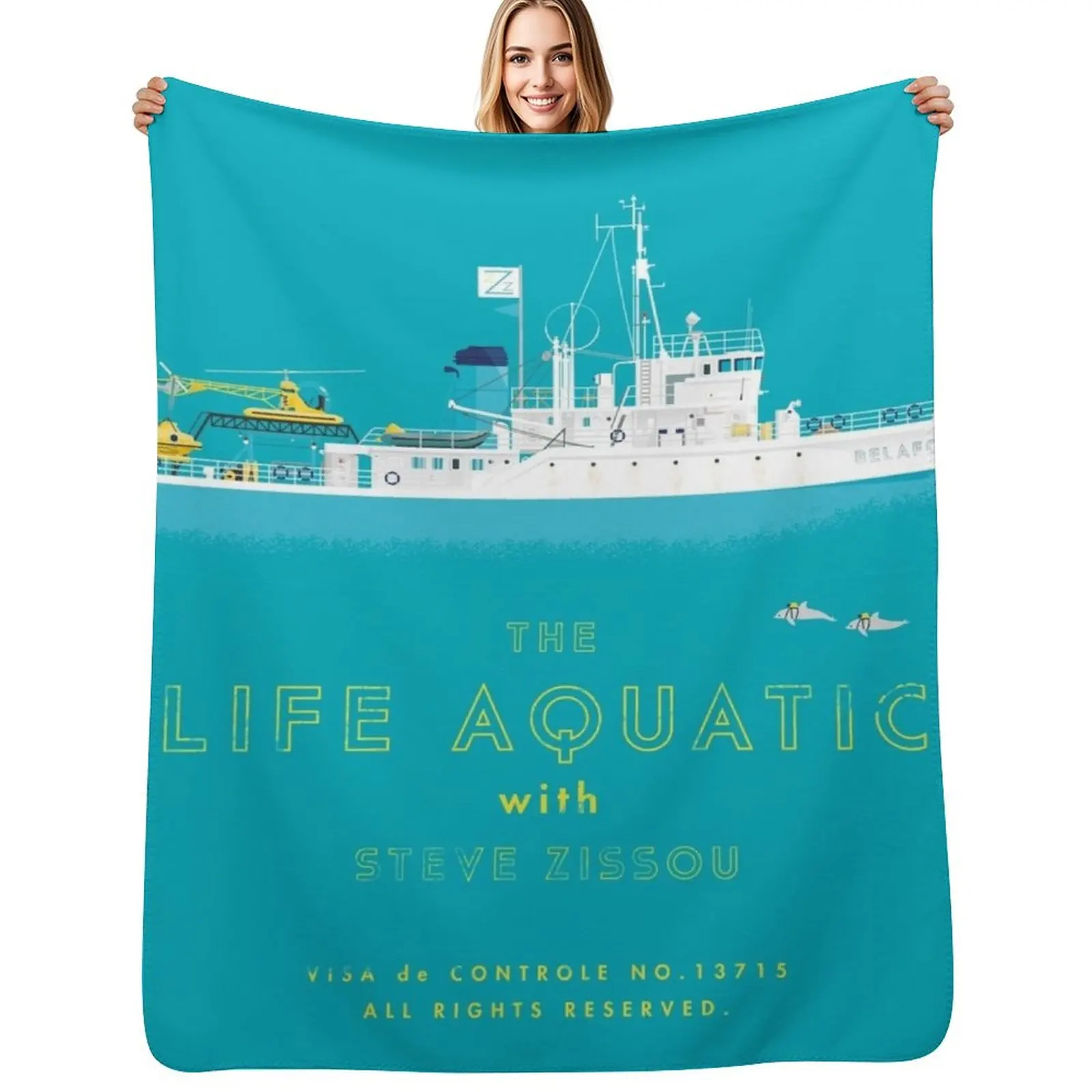 

The Life Aquatic with Steve Zissou Throw Blanket Thin for sofa For Decorative Sofa for babies Blankets