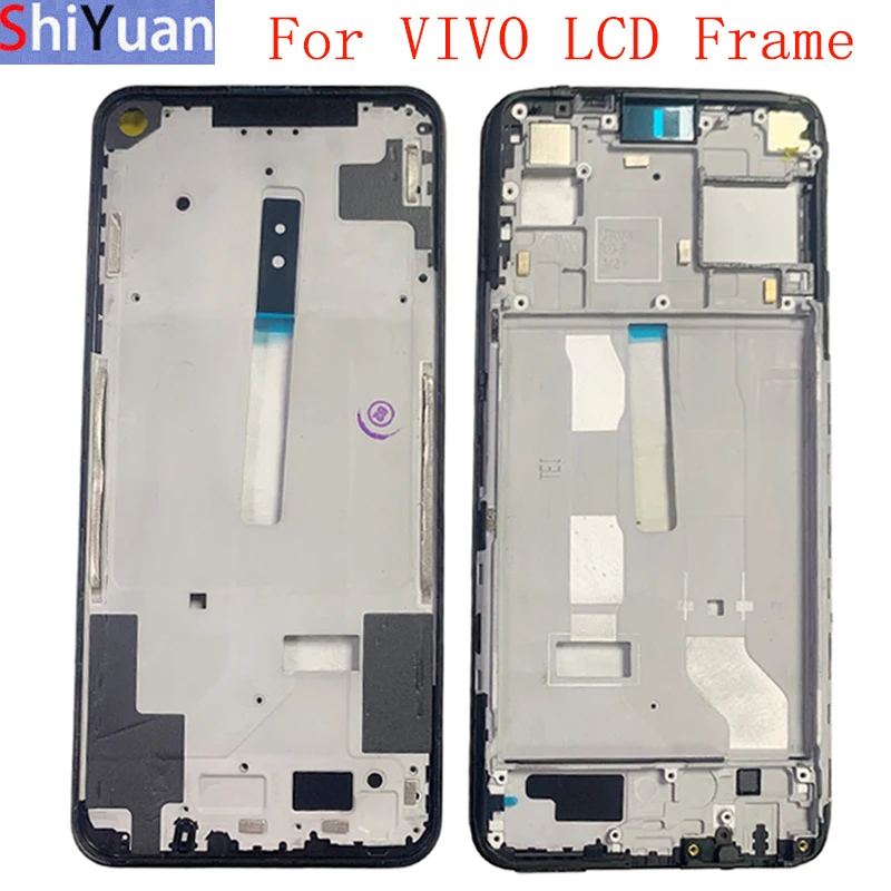 Housing Middle Frame LCD Bezel Plate Panel Chassis For VIVO Y70 Y50 Y30 Y71 Y53S Y5S Y3 Phone Metal LCD Frame Replacement Parts