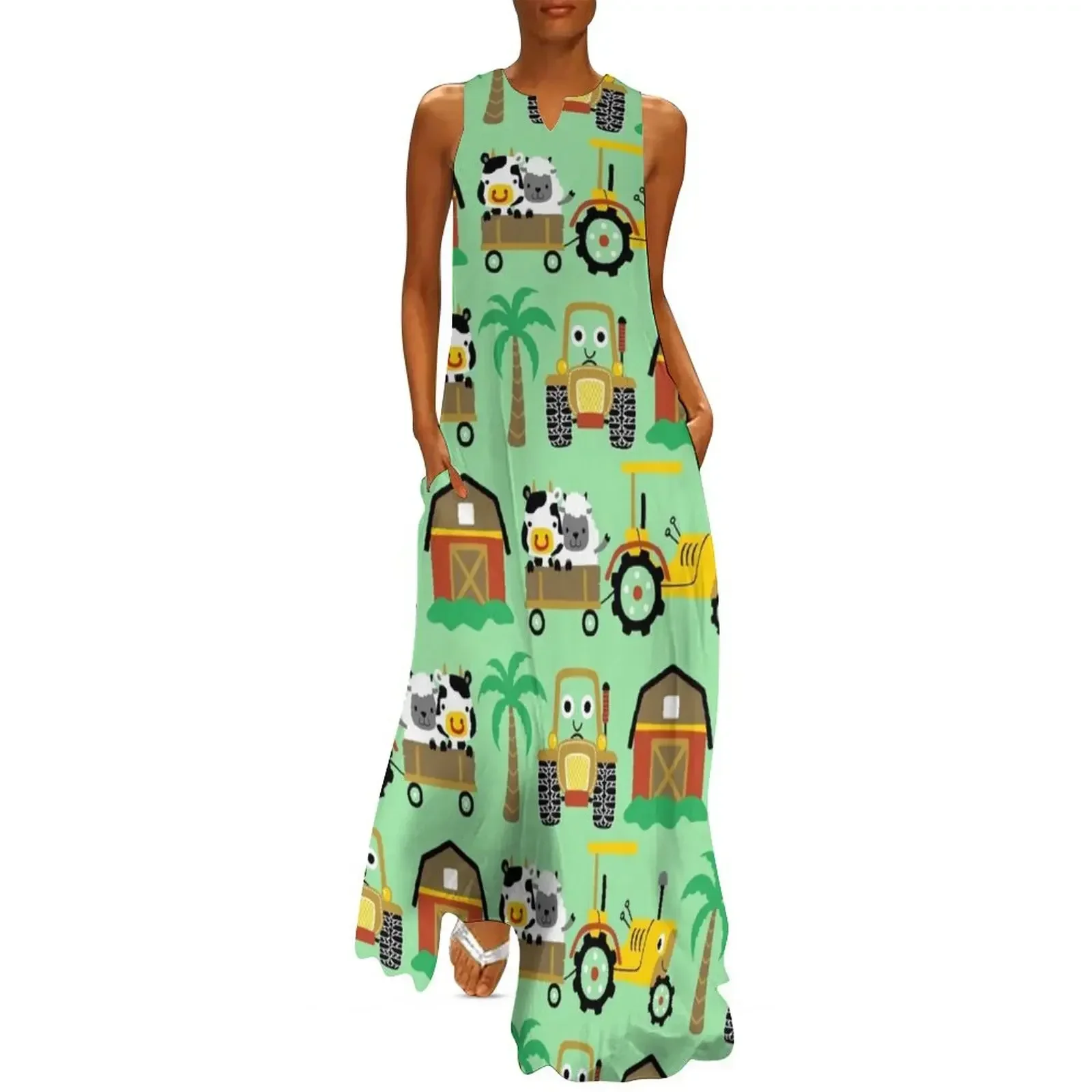 

Happy Farm Long Dress women's summer clothing 2025 woman dress Dresses for wedding party elegant dresses for women Dress