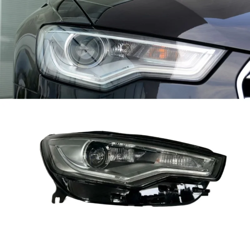 Apto para audi a6 farol 2012-2015 audi a6c7 faróis xenon hid conjunto do farol a6 farol original 4g0941043c 4g0941044c