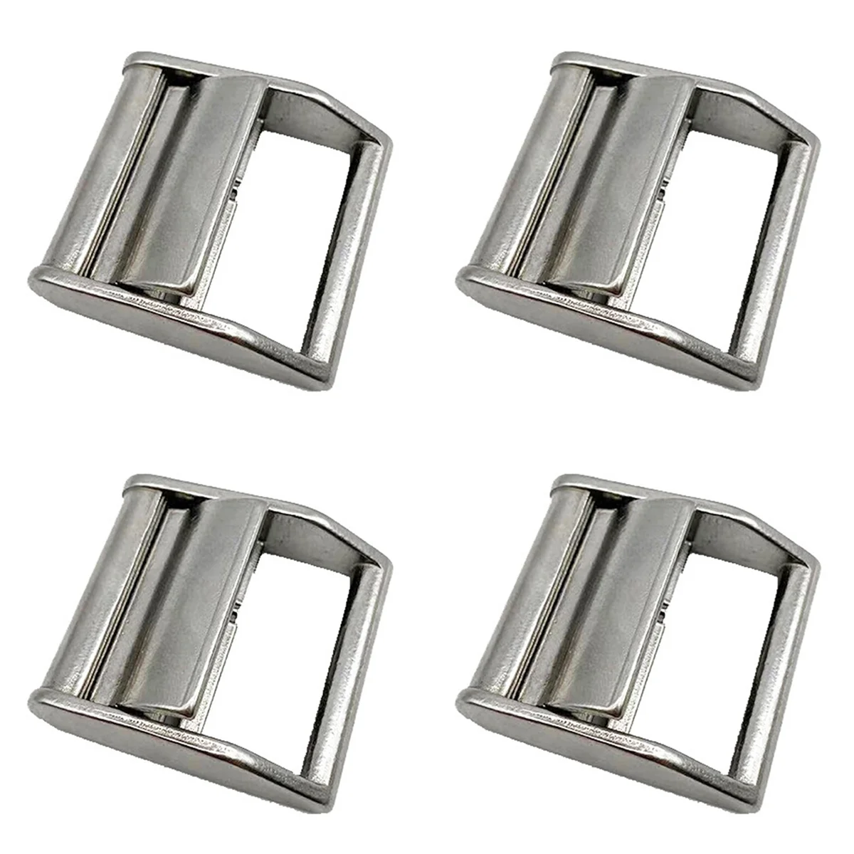 BAAU 4X Cam Buckle Ratchet Tie Down Strap or Webbing Cargo Lashing Lash Luggage Bag Belt Metal Buckle,38mm