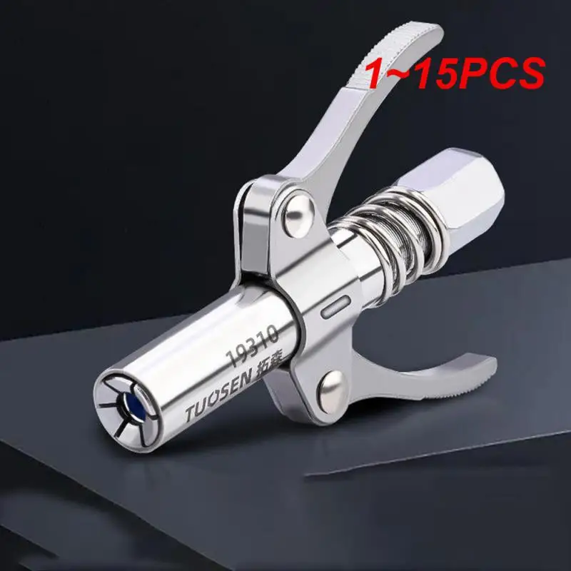 

Double Gear Oil Nozzle Manual Pneumatic Grease Gun Universal Mouth Self-locking Lock Clamp Type High Pressure Oil Nozzle