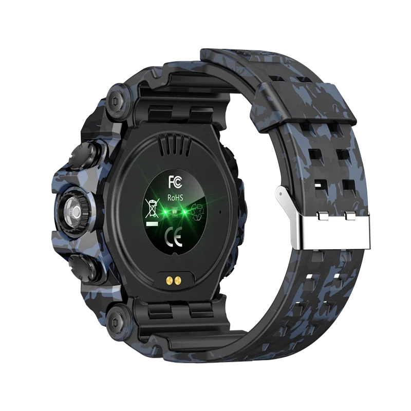 TLCRETE 2025 الرياضة موضة ضوء فلاش ساعة ذكية LC21 Reloj Inteligente جهاز تعقب للياقة البدنية 1.32 بوصة BT دعوة ساعة ذكية