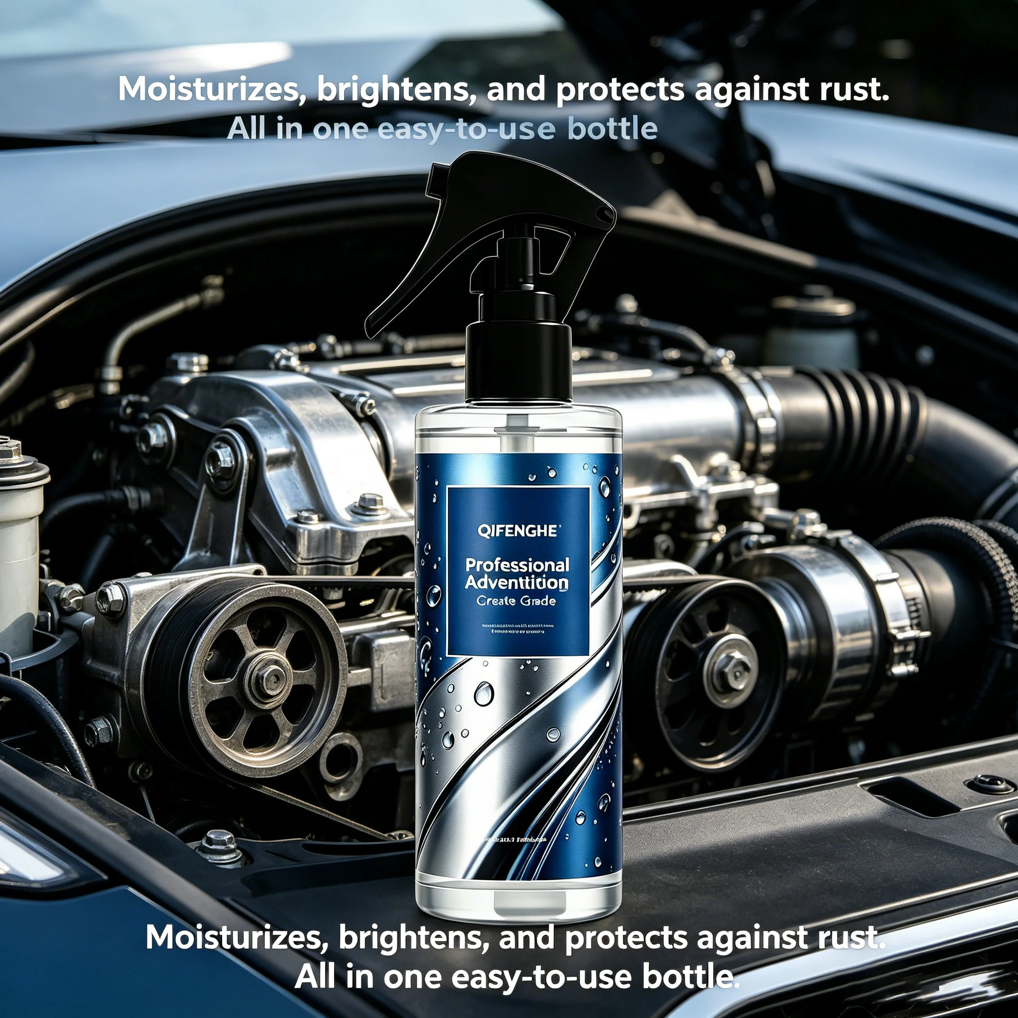 QIFENGHE Professional Grade Metal Rust Inhibitor Polish Spray Moisturize Brighten Anti Corrosion For Automotive Hardware Tools