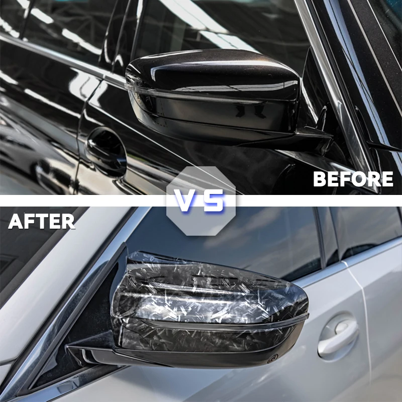 Carbon fiber Look Replacement Rearview Side Mirror Covers Cap For BMW 4 5 7 8 Series G11 G12 G14 G15 G16 G22 G23 G24 G30 G31 G38
