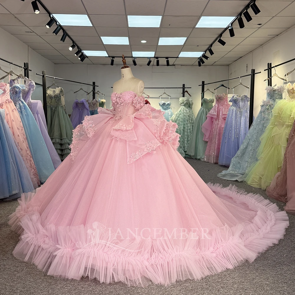 Vestidos De quinceañera personalizados, apliques De encaje cristalino, vestido De fiesta De cumpleaños, Vestidos De 15 Anos, Vestidos largos De graduación, vestido quinceañeras